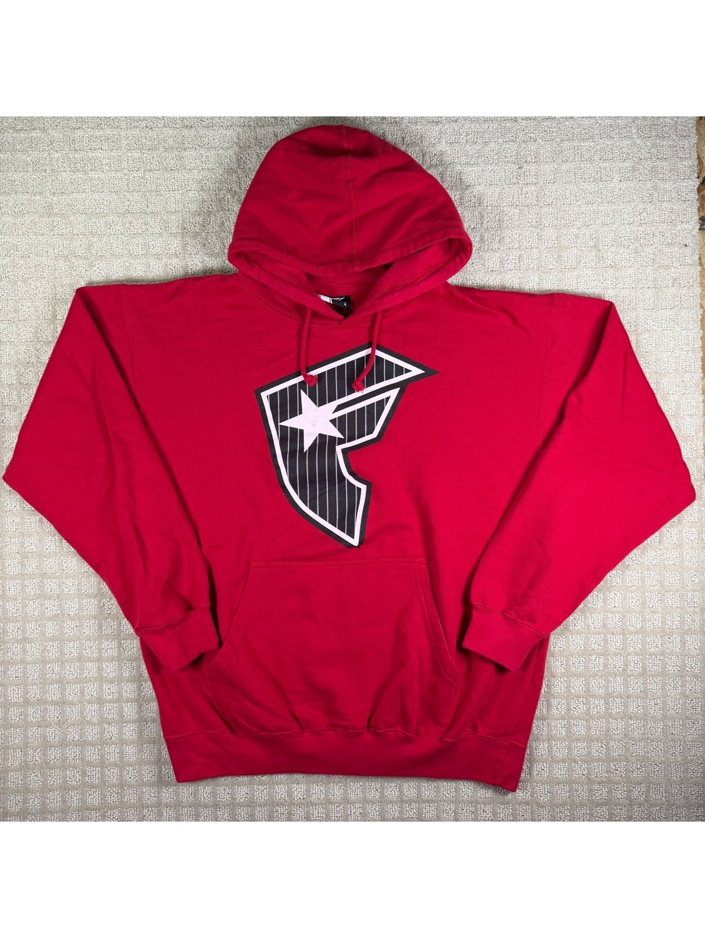 Famous Stars And Straps Red Pullover Hoodie L